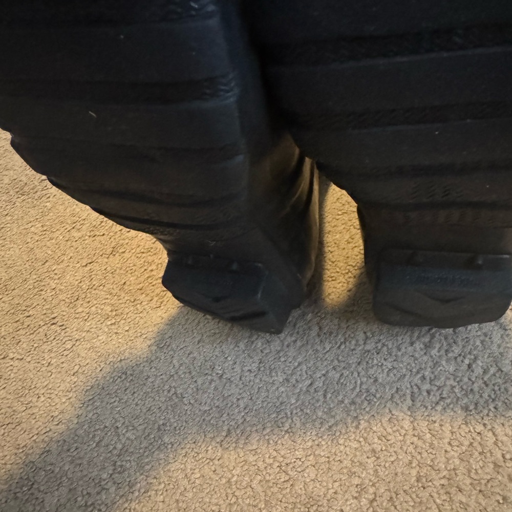 Hunter Original Tall Boots Matte Black w/ fleece liners SEE PHOTOS - Picture 7 of 11